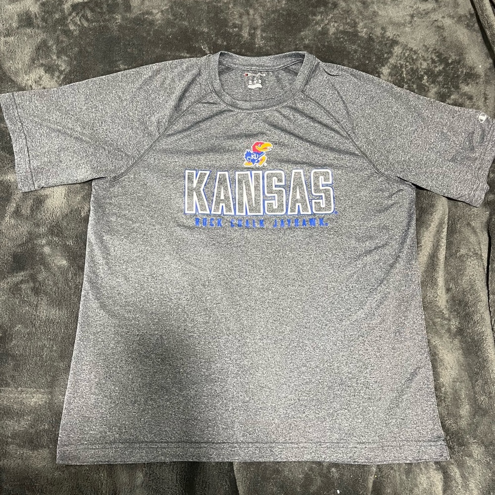 Gray Kansas Graphic T-Shirt